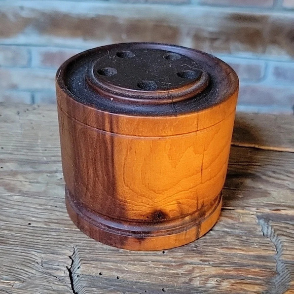 VINTAGE Turned Pen/Pencil Holder - Picture 1 of 5